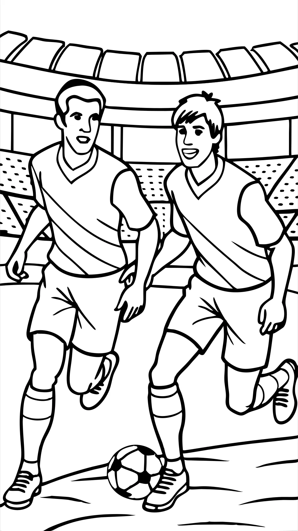 messi and ronaldo coloring pages